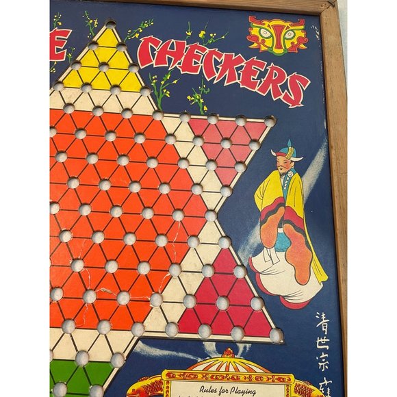 Vintage Whitman Publishing Cardboard Chinese Checkers Game Board - Picture 3 of 7